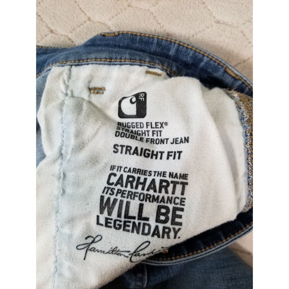 Carhartt Women's 30x26* Rugged Flex Straight Fit Double Front Jeans - Tag 6 Tall - Picture 5 of 14